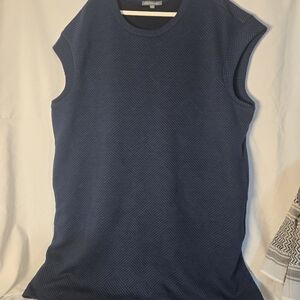 ***$12.00**  Dresses - Kate & Mallory Deep Blue Texture Sleeveless Dress
